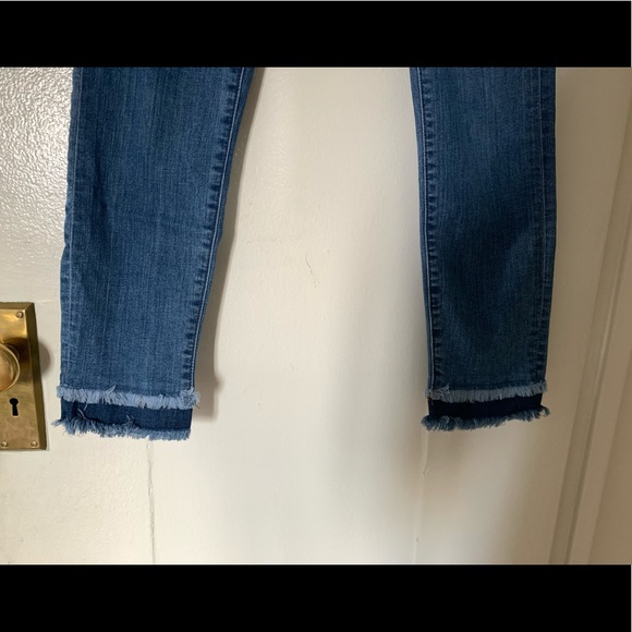 Loft Double Frayed Skinny Ankle Jeans 29 - Picture 7 of 7